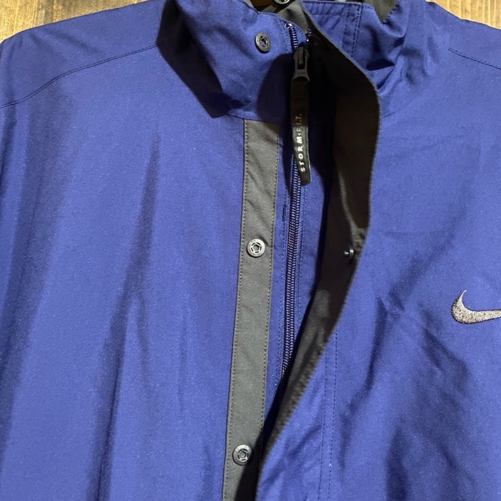 NIKE GOLF Jacket, Blue, Men’s XL, light wear, EXCELLENT CONDITION - Picture 4 of 10